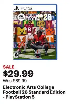 Best Buy Electronic Arts College Football 26 Standard Edition - PlayStation 5 offer