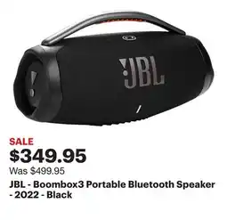 Best Buy JBL - Boombox3 Portable Bluetooth Speaker - 2022 - Black offer