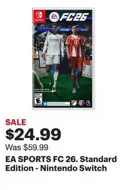 Best Buy EA SPORTS FC 26. Standard Edition - Nintendo Switch offer
