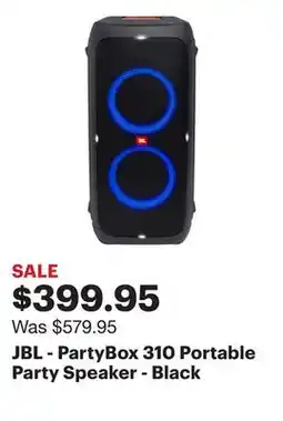 Best Buy JBL - PartyBox 310 Portable Party Speaker - Black offer