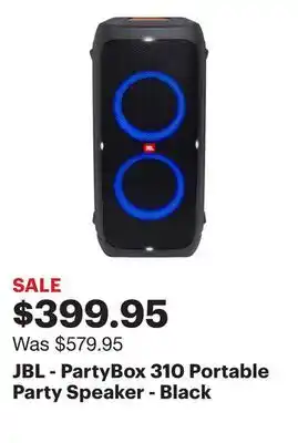 Best Buy JBL - PartyBox 310 Portable Party Speaker - Black offer
