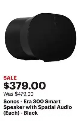 Best Buy Sonos - Era 300 Smart Speaker with Spatial Audio (Each) - Black offer
