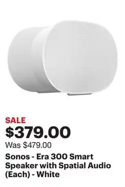 Best Buy Sonos - Era 300 Smart Speaker with Spatial Audio (Each) - White offer