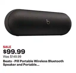 Best Buy Beats - Pill Portable Wireless Bluetooth Speaker and Portable Charger - Matte Black offer