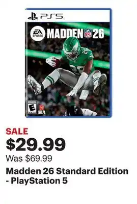 Best Buy Madden 26 Standard Edition - PlayStation 5 offer