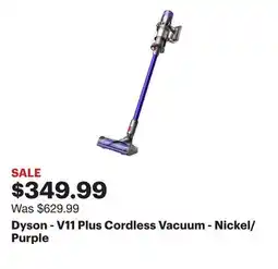 Best Buy Dyson - V11 Plus Cordless Vacuum - Nickel/Purple offer