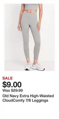 Old Navy Old Navy Extra High-Waisted CloudComfy 7/8 Leggings offer