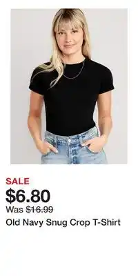 Old Navy Old Navy Snug Crop T-Shirt offer