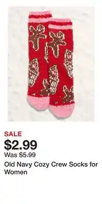 Old Navy Old Navy Cozy Crew Socks for Women offer