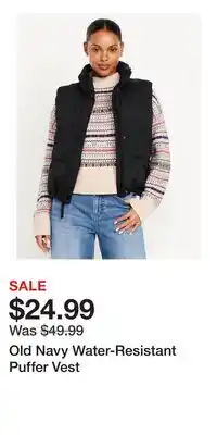 Old Navy Old Navy Water-Resistant Puffer Vest offer