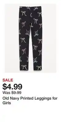 Old Navy Old Navy Printed Leggings for Girls offer