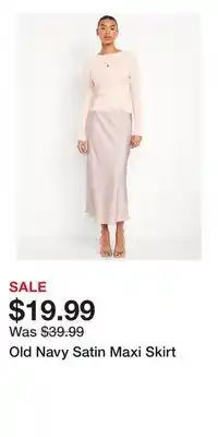 Old Navy Old Navy Satin Maxi Skirt offer