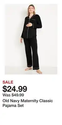 Old Navy Old Navy Maternity Classic Pajama Set offer