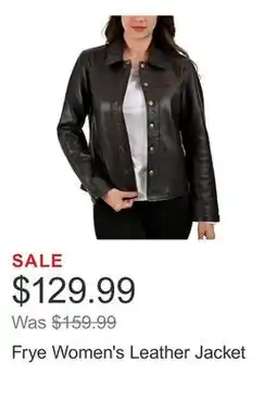 Costco Frye Women's Leather Jacket offer