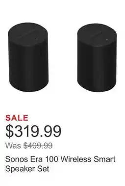 Costco Sonos Era 100 Wireless Smart Speaker Set offer