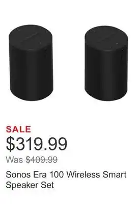 Costco Sonos Era 100 Wireless Smart Speaker Set offer