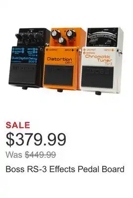 Costco Boss RS-3 Effects Pedal Board offer