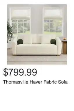 Costco Thomasville Haver Fabric Sofa offer