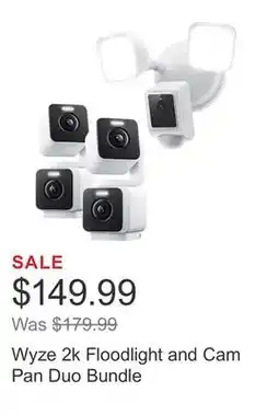 Costco Wyze 2k Floodlight and Cam Pan Duo Bundle offer