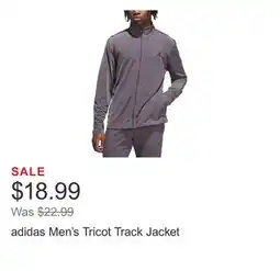 Costco adidas Men's Tricot Track Jacket offer