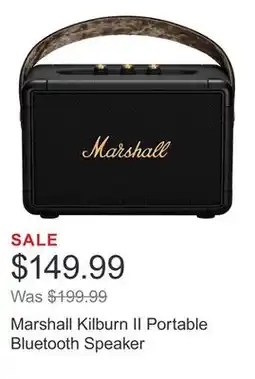 Costco Marshall Kilburn II Portable Bluetooth Speaker offer