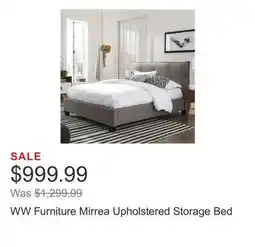 Costco WW Furniture Mirrea Upholstered Storage Bed offer