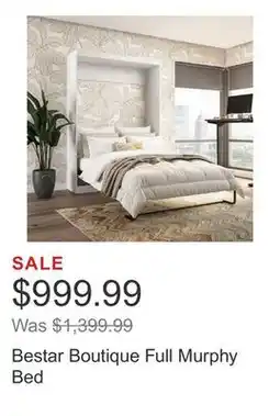 Costco Bestar Boutique Full Murphy Bed offer