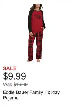 Costco Eddie Bauer Family Holiday Pajama offer
