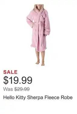 Costco Hello Kitty Sherpa Fleece Robe offer