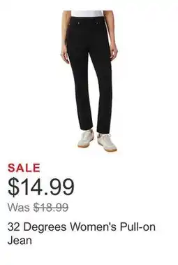 Costco 32 Degrees Women's Pull-on Jean offer