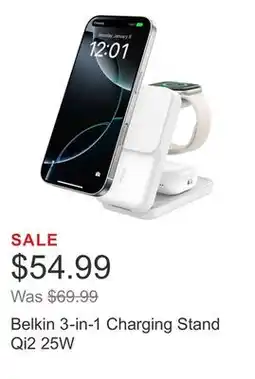 Costco Belkin 3-in-1 Charging Stand Qi2 25W offer