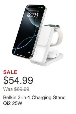 Costco Belkin 3-in-1 Charging Stand Qi2 25W offer