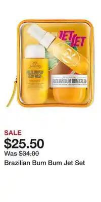 Ulta Beauty Brazilian Bum Bum Jet Set offer