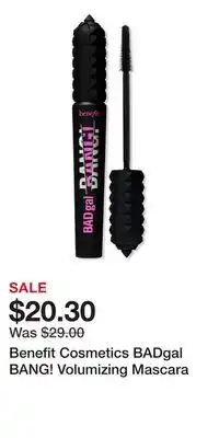 Ulta Beauty Benefit Cosmetics BADgal BANG! Volumizing Mascara offer