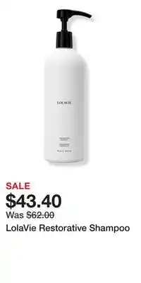 Ulta Beauty LolaVie Restorative Shampoo offer