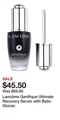 Ulta Beauty Lancôme Genifique Ultimate Recovery Serum with Beta-Glucan offer