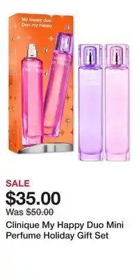 Ulta Beauty Clinique My Happy Duo Mini Perfume Holiday Gift Set offer