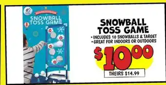 Ollie's SNOWBALL TOSS GAME offer