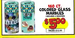 Ollie's 160 CT. COLORED GLASS MARBLES offer