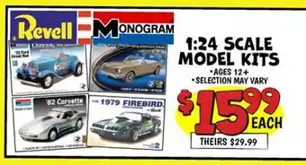 Ollie's 1: 24 SCALE MODEL KITS offer