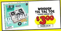 Ollie's WOODEN TIC TAC TOE offer
