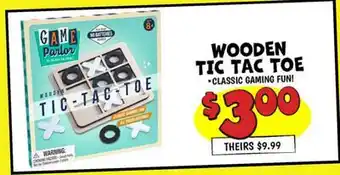 Ollie's WOODEN TIC TAC TOE offer