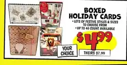Ollie's 40 BOXED HOLIDAY CARDS offer