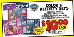 Ollie's COLOR & ACTIVITY SETS offer