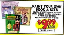 Ollie's PAINT YOUR OWN BOOK & KITS offer