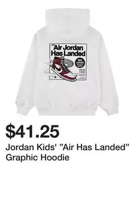 Dick's Sporting Goods Jordan Kids' Air Has Landed Graphic Hoodie offer