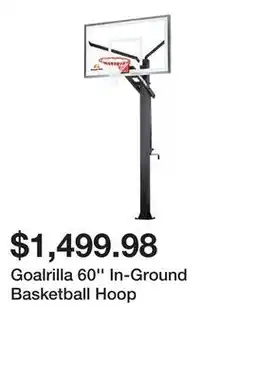 Dick's Sporting Goods Goalrilla 60'' In-Ground Basketball Hoop offer