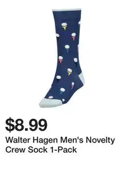Dick's Sporting Goods Walter Hagen Men's Novelty Crew Sock 1-Pack offer