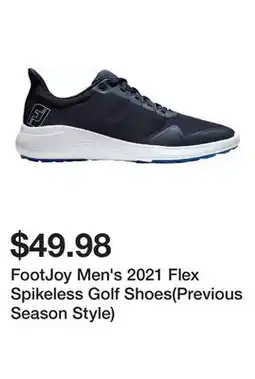 Dick's Sporting Goods FootJoy Men's 2021 Flex Spikeless Golf Shoes(Previous Season Style) offer