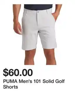 Dick's Sporting Goods PUMA Men's 101 Solid Golf Shorts offer